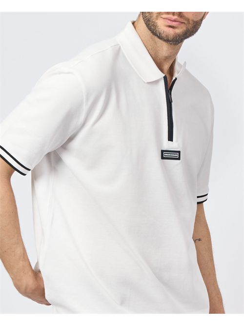 Polo uomo Armani Exchange con zip ARMANI EXCHANGE | XM000221-AF10366U0009